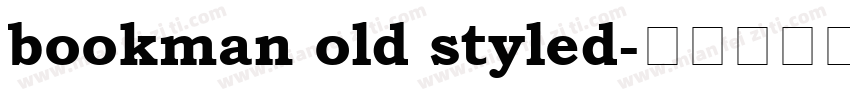 bookman old styled字体转换